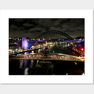 Tranquil Tyne at Night Posters and Art